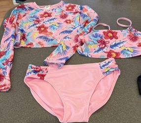New Girls Art Class 3 Piece Bathing Suit Size 14/16 Please Read Post Before Messaging