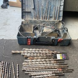 Bosch 1-1/8” rotor hammer W/over 50 bits 1-1/2” to 1/16”$350