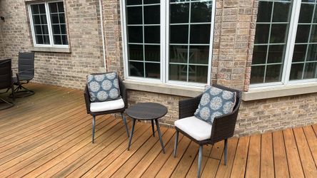 3-Piece Outdoor Wicker Bistro Set