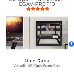 Open Frame Networking Rack New In Box Retail $160