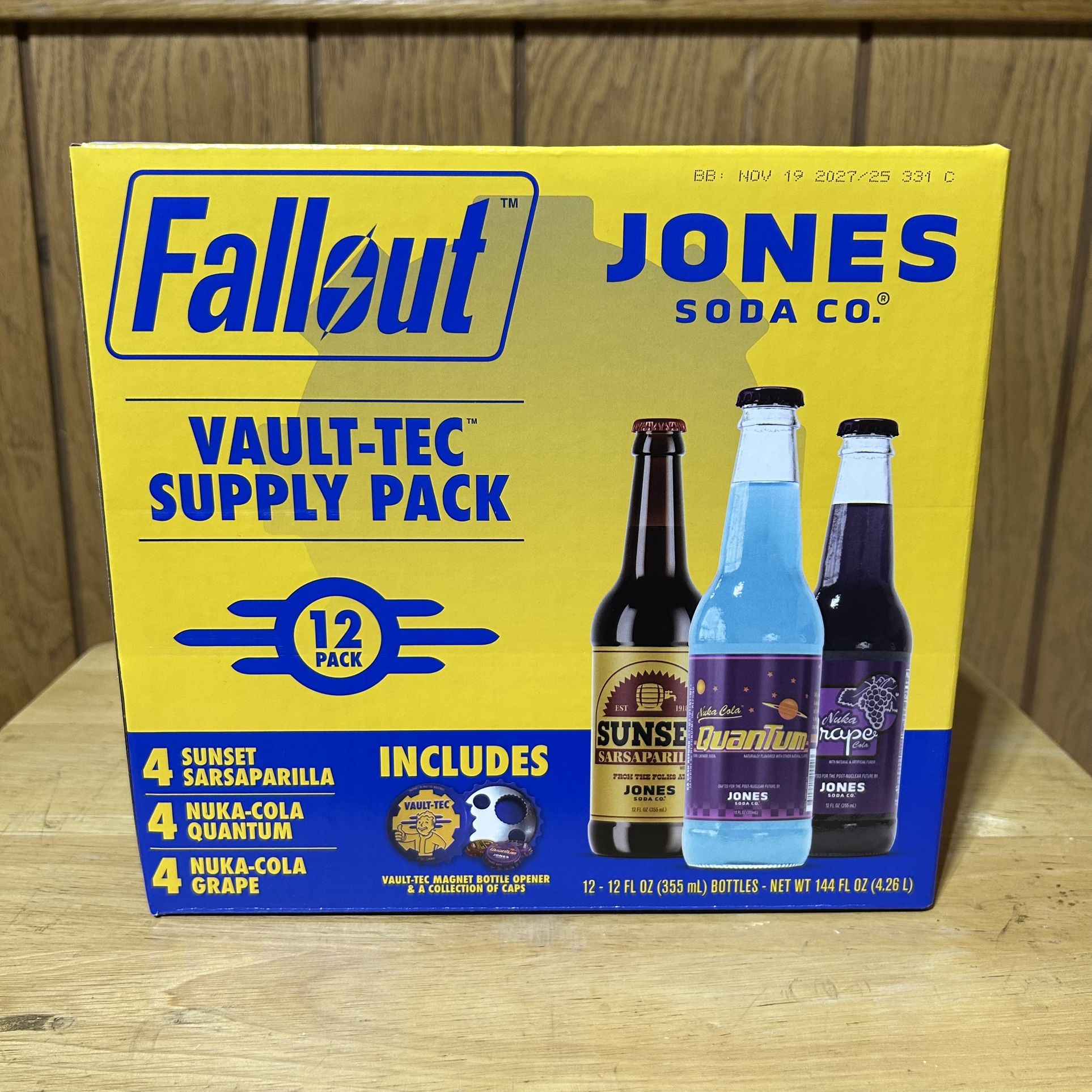 Fallout x Jones Soda Company Vault-Tec Supply Pack Costco Exclusive 12 Pack NEW