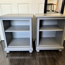 Two grey nightstands - side tables