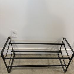 Black Metal Shoe Rack