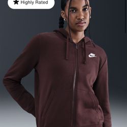 New Nike Women’s Sportswear Club Fleece Sweater Jacket Large 