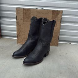 RARE Tecovas Smooth Ostrich Leather Gunpowder Men’s 8.5 