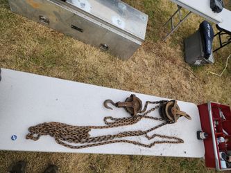 Vintage Timken Chain Hoist Double Block and Tackle