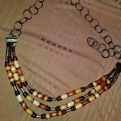 Three Layered Beaded Waist Belt