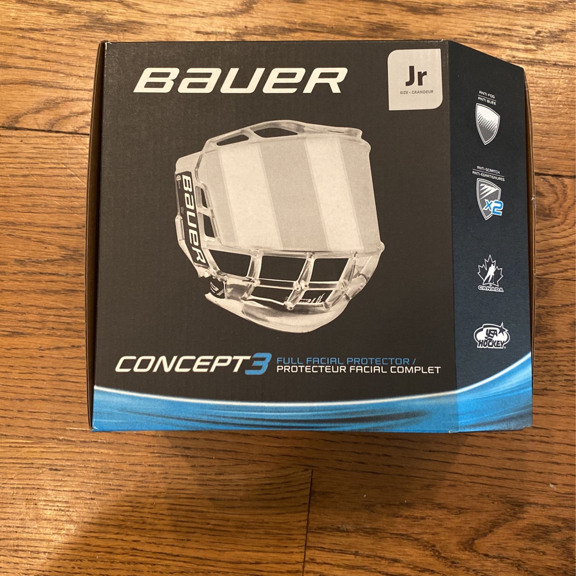 Bauer Concept 3 Full Face Shield - Jr