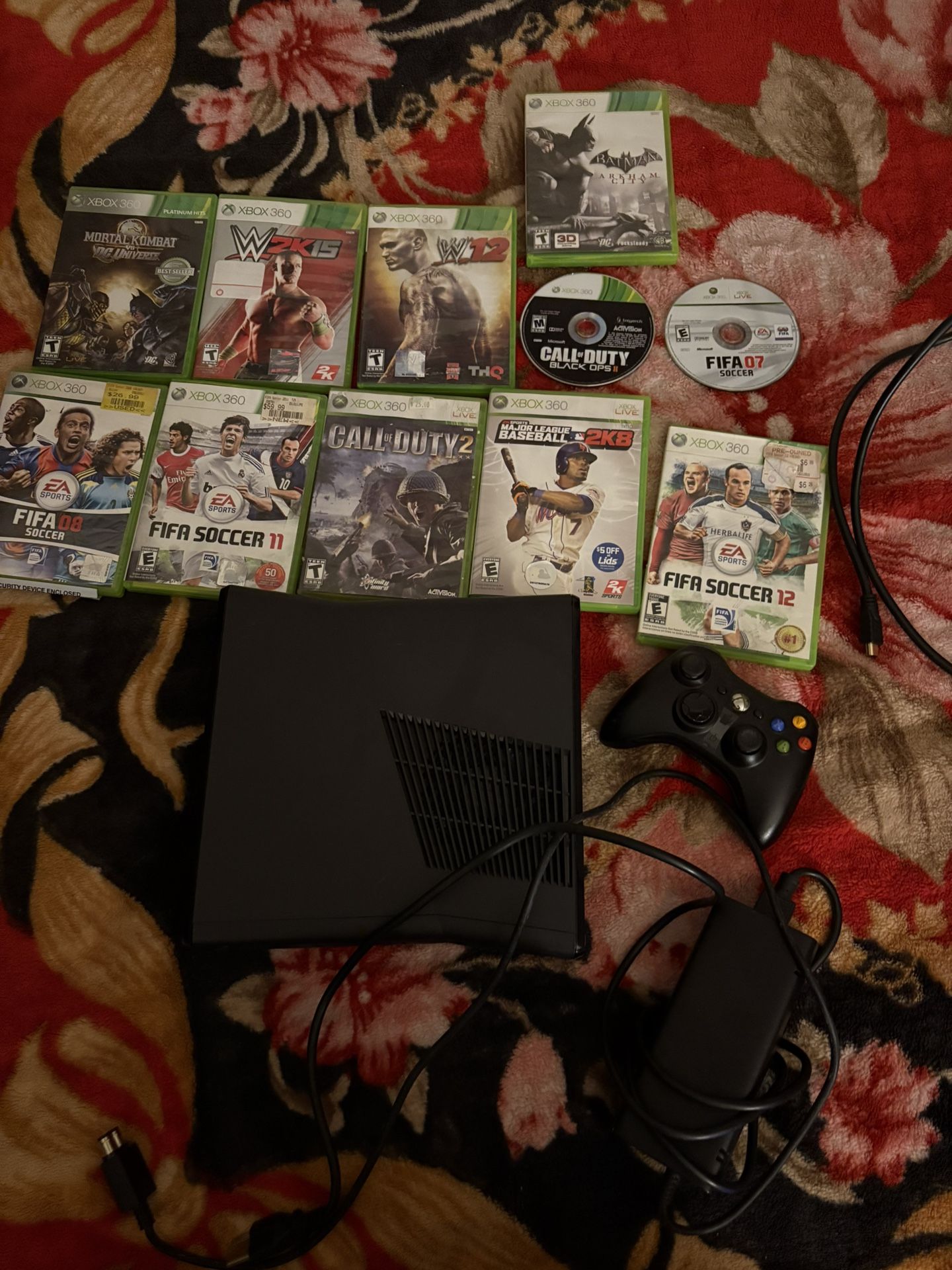 Xbox 360 One Controller + Games 