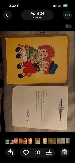 Vintage Antique Raggety Ann & Andy Art