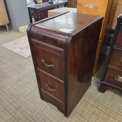 Antique Waterfall Nightstand