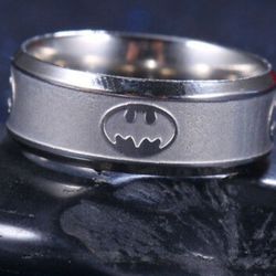 Batman Silver Stainless Rings Brand New