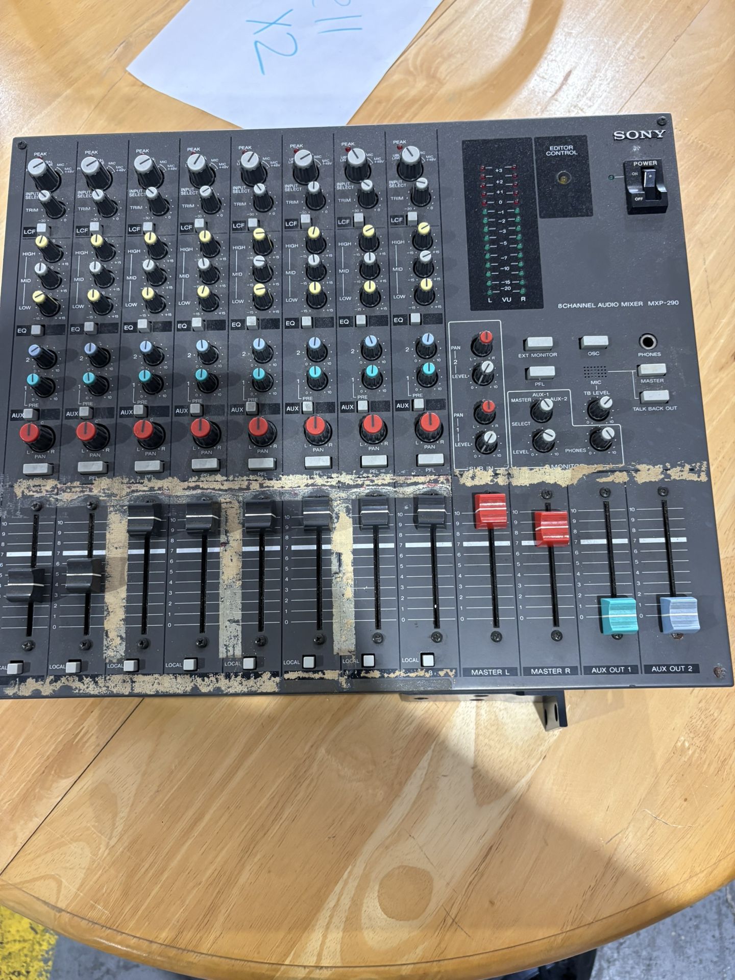 Sony 8 Channel Audio Mixer MXP-290