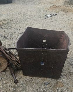Mining antique ore cart tub
