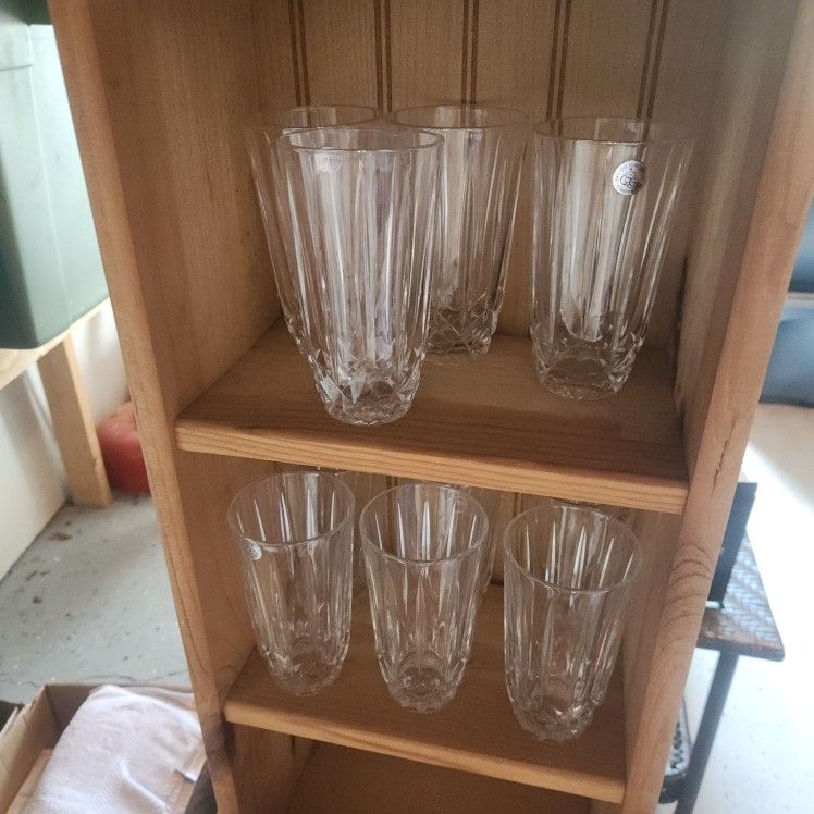 10 Crystal 🔮 Juice Glasses