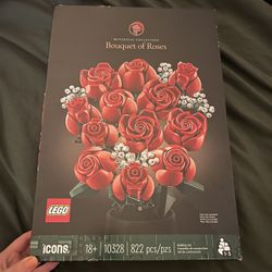 UNOPENED LEGO ICONS ROSES BUILDING SET