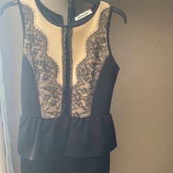 Black /beige Lace Dress