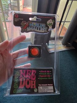 World's Smallest Nee Doh Groovy Glob-orange