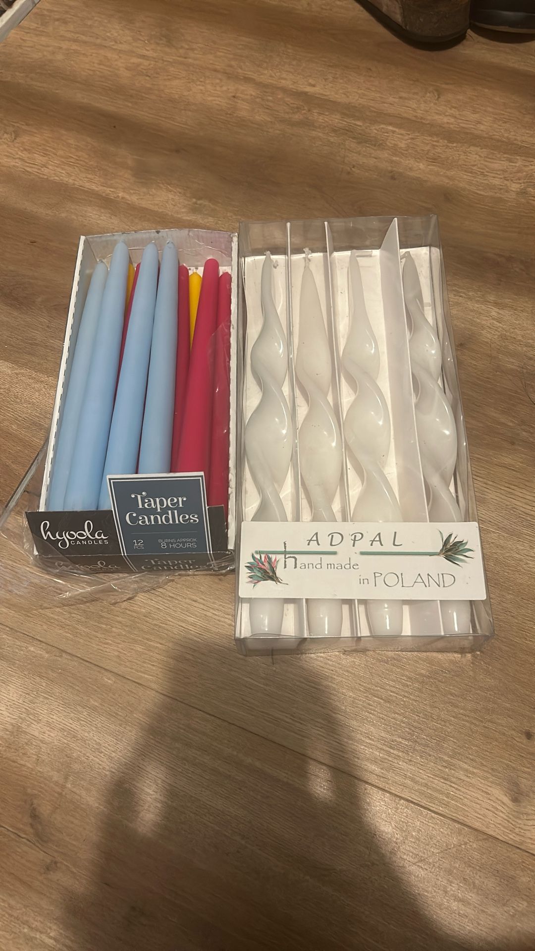 Never Used Taper Candles