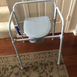 Adult Adjustable Drive Portable Potty Chair Commode New with Instruction Booklet 