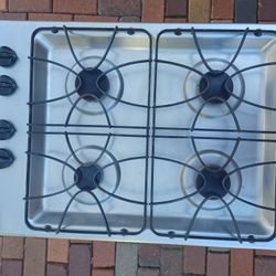 GENERAL ELECTRIC GE 30" x 21" Built-In Cooktop 4 Gas Burners EUC