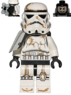 SW0383 Sandtrooper - White Pauldron, Survival Backpack, Dirt Stains