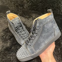 Brand New Authentic Red Bottoms Size 10 With Box Grey 