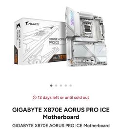 GIGABYTE X870E AORUS PRO ICE Motherboard