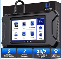 MUCAR CS6 OBD2 Scanner Diagnostic Tool, Engine Transmission BCM Car Scanner, ABS Code Reader, SRS TPMS Scan Tool, 7 Reset Service, Oil/EPB/SAS/TPMS/DP
