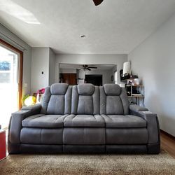 Slate Grey Sofa Recliner