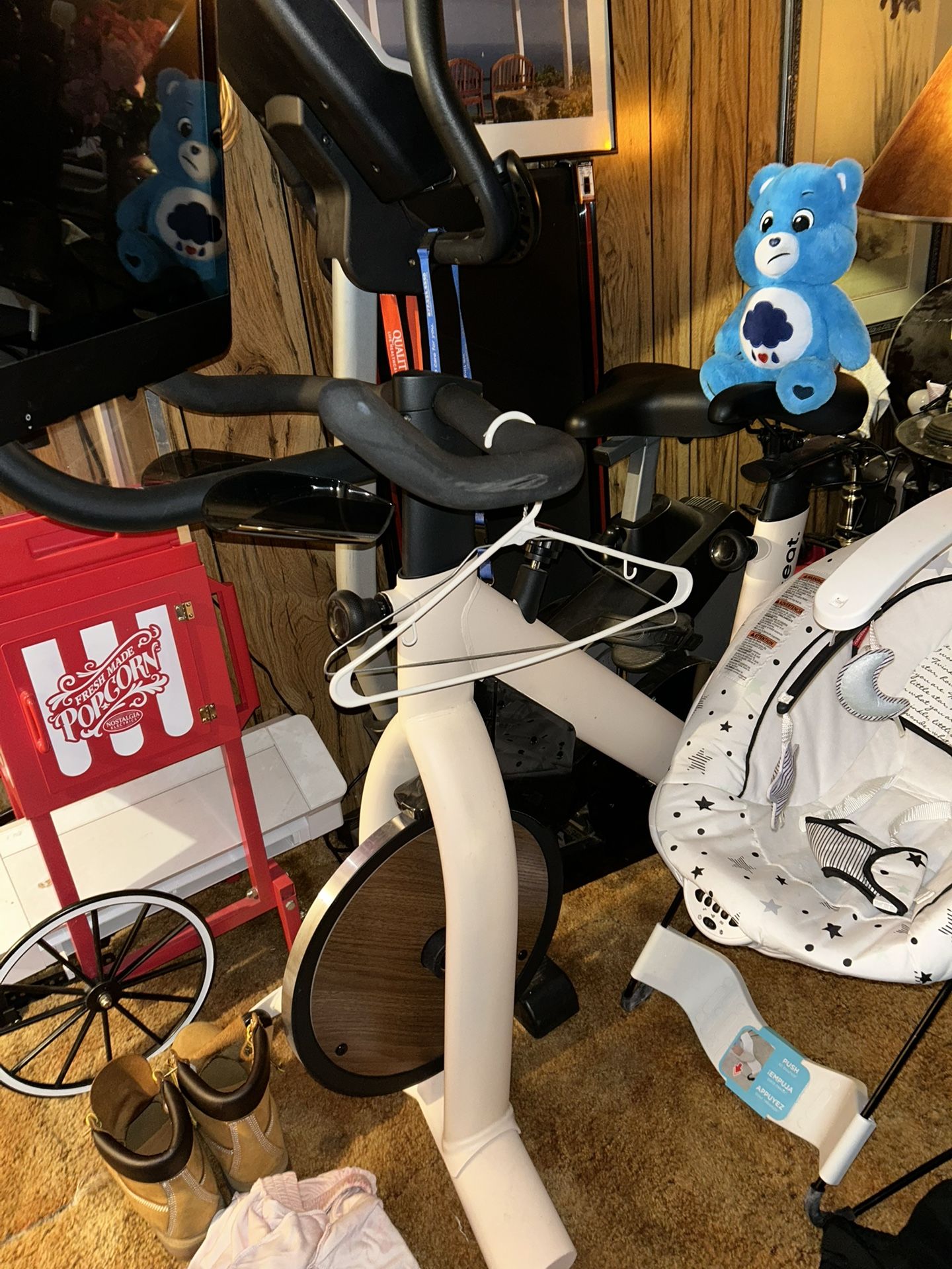 Workout Bike With Flat Screen Tv 