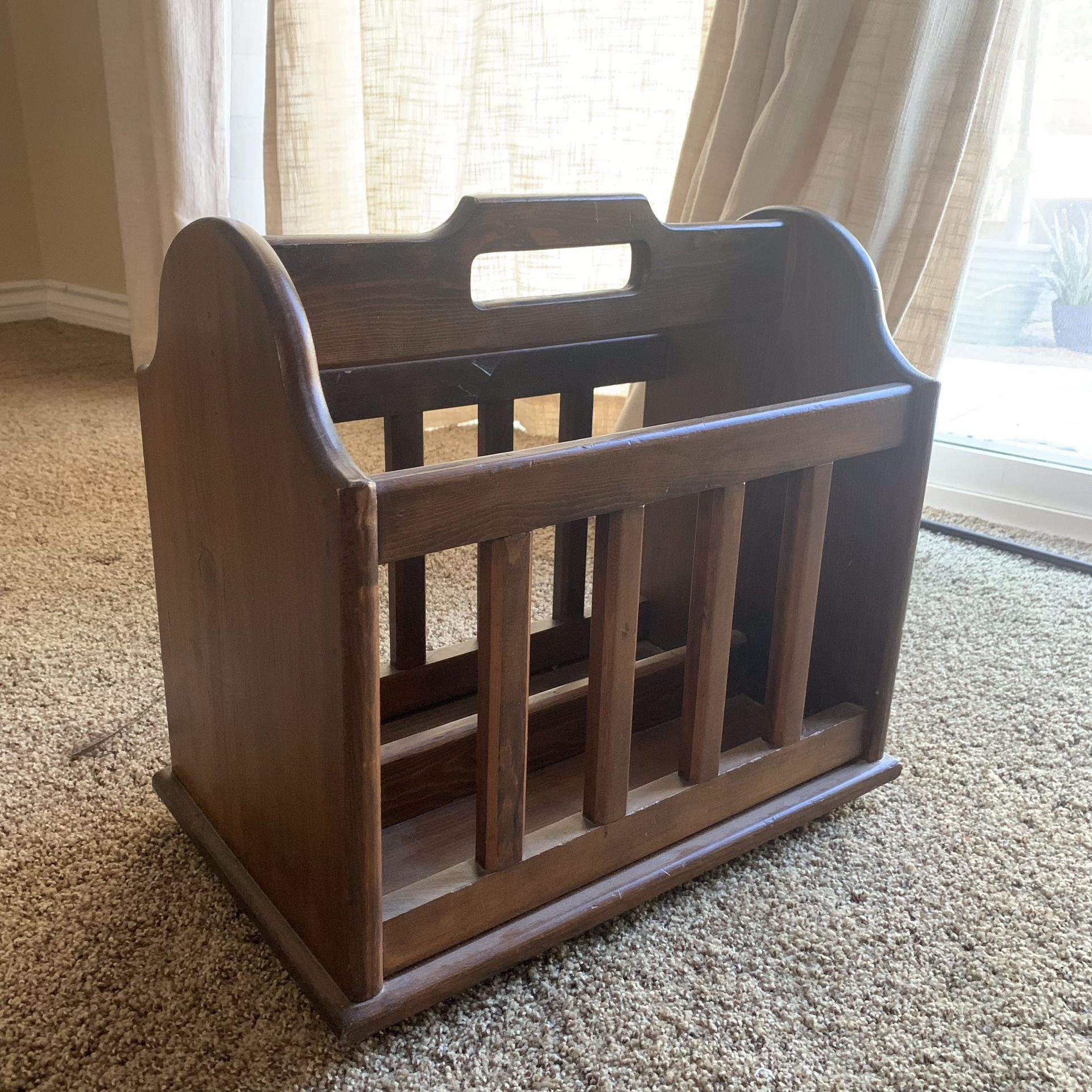 Wood Magazine Rack