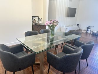 Modani Glass Dining Table