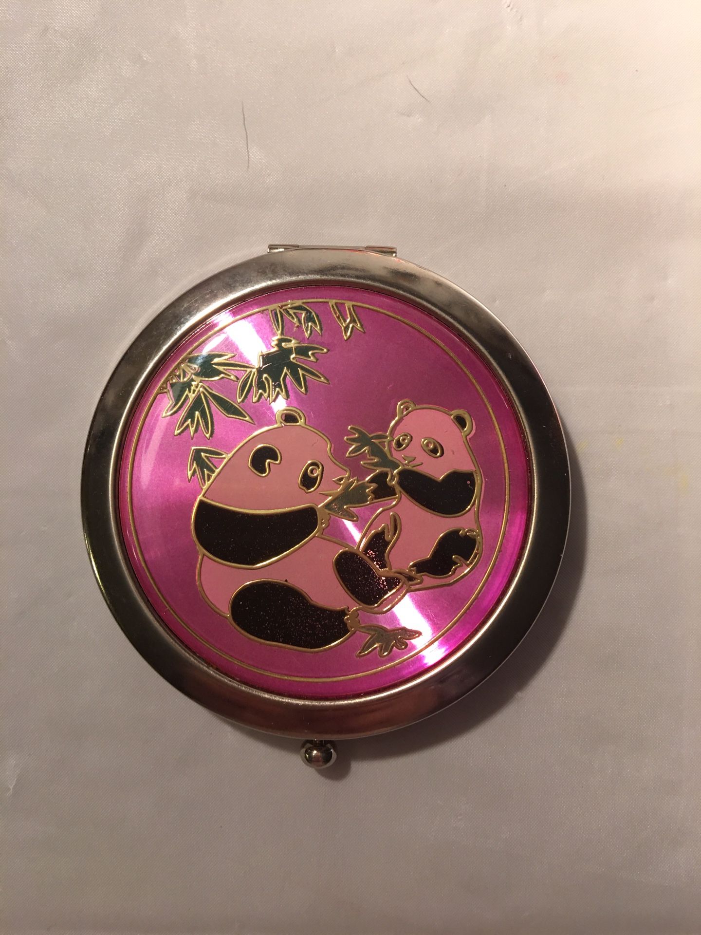 Vintage Double Sided Folding Compact Mirror