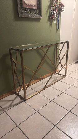 Glass Entry Table