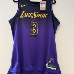 Nike Lakeshow Lakers Anthony Davis Basketball Jersey Size Large Men New