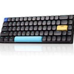 Low-Profile Mechanical Keyboard, Supports Multiple Devices, Tri-Mode, 60% Compact, Backlit, Rechargeable 