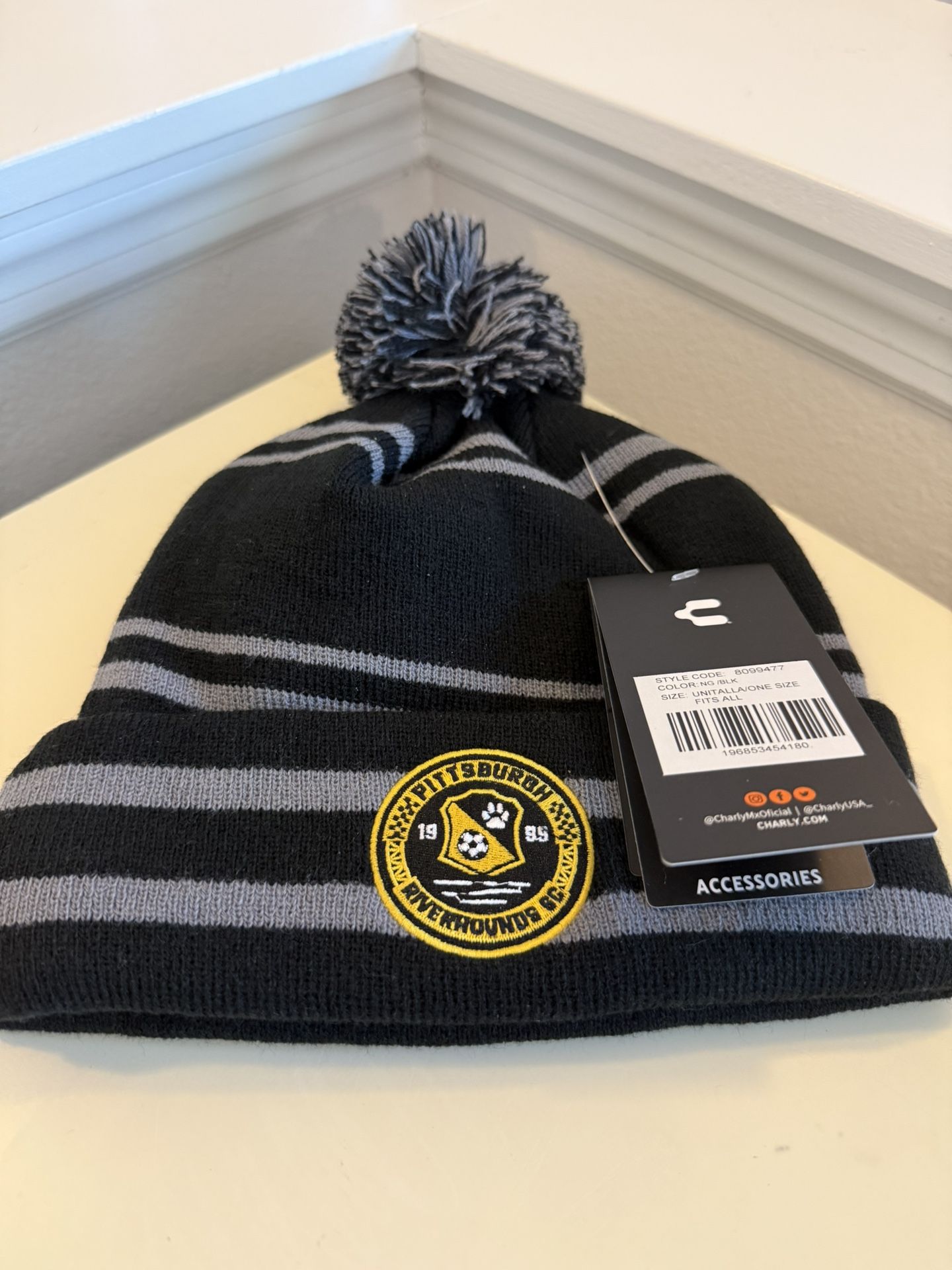 pittsburgh riverhounds sc charly beanie