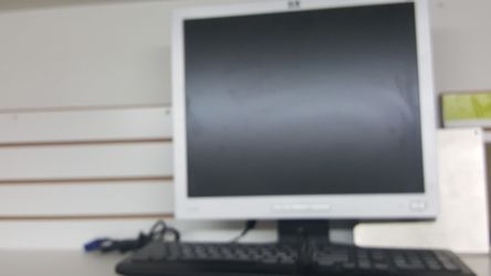 Monitor and key board