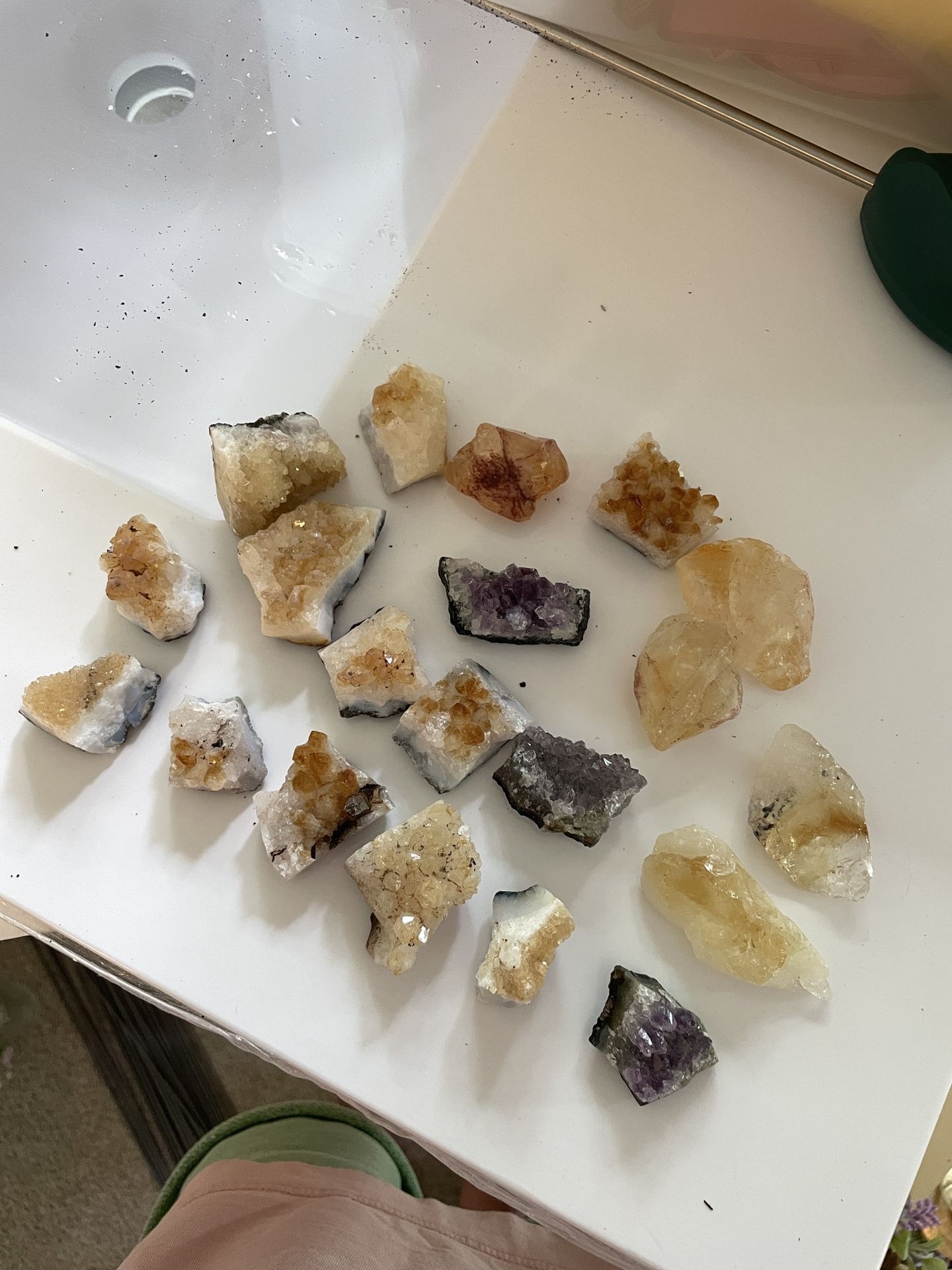 Citrine And Amethyst Crystals