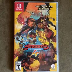 NEW STREETS OF RAGE 4 NINTENDO SWITCH