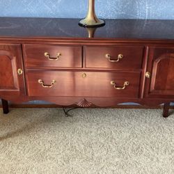 Vintage Ethan Allen Cherry Sideboard Buffet 