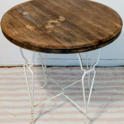 Unfinished Ice Cream Table