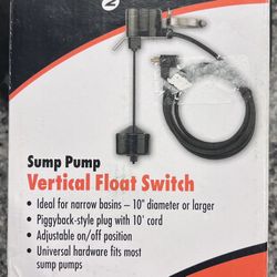 Pentair Parts20 Submersible Sump Pump Vertical Float Switch Piggyback Switch