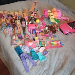 Barbie and Ken lot huge vintage and newer with accessories