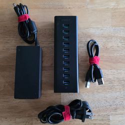 Aukey 10 Port Powered USB Hub_Excellent_