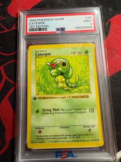1999 Pokemon Caterpie 1st Edition PSA 9 Mint