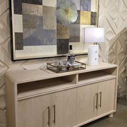 New Arrival!! Contemporary & Beautiful Ash wood Credenza  Cabinet Or TV stand!