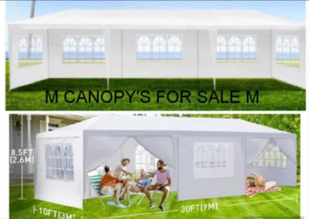  Party Tent 10x30 Outdoor Gazebo Canopy with 8 Removable Sidewalls, Waterproof Wedding, Patio, – UV Protection for Events & Gatherings
