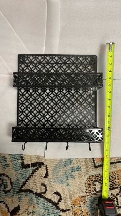 Bathroom/kitchen/spice Rack Metal Organiser With Hooks 